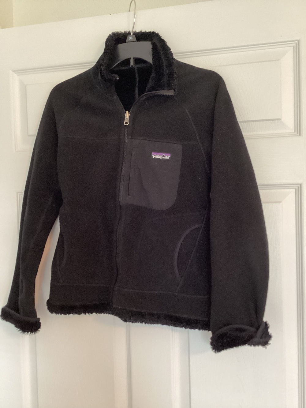 Patagonia Black‎ Jacket with Multicolor Logo
